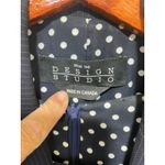 Design Studio Pinstripe Dress Blazer Set Polka Dot Lined Career Size 10 Blue Photo 1
