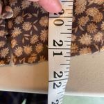 BB Dakota Blouse Womens Small Brown Floral Polyester Button Front Lined NWOT Photo 9
