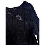 Willow + Root Willow Root Black Distressed Knit Sweater S Bell Sleeve Cropped Dark Grunge Goth Photo 15