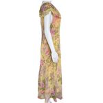 Vintage Miss Dorby 90s Buttercream Chiffon Floral Maxi Dress – Size 16 Yellow Photo 3