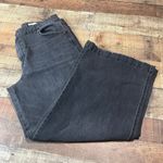 LOGO By Lori Goldstein | Women's Washed Black Wide Leg Crop Jeans Sz 16 Photo 0