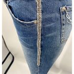 Vintage Y2k Bisou Bisou Jeans Rhinestone Embellished Trim Bootcut Flare Womens 8 Blue Photo 8