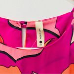 Tyche NwT  boutique Hot Pink Leaf Shift Dress size large pink purple Photo 9