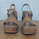 Candie's Vintage  Wooden Platform Strappy Sandal Heels 8.5M Photo 8