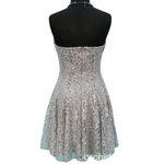 Cache  Nude Metallic Lace Strapless Event Dress Lined Shelf Bra New NWT $188 Photo 3