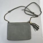 GiGi New York Chelsea Crossbody Gray Leather Slim Clutch Removable Chain Strap Photo 12