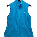 Lilly Pulitzer Fleece Vest Jacket Zip Up Turquoise Aqua Blue Outdoor sports S Photo 1