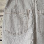 Free People Off White Denim High Waist Paperbag Skirt Photo 10