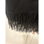 B. bindya accessories Black 100% Cashmere Scarf Embroidered Fringe 72x26 wrap Photo 2