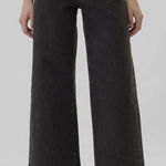 Gap High Rise Wide Leg Crop Jeans Womens 18/34R Black Baggy Boho Stretch New NWT Photo 0