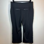 Athleta Women's Venice Flare Pants Black High Rise Pull On Leg Slits Pockets 2X Photo 7