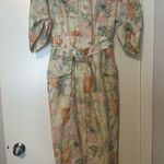 These Three Boutique Floral Zip-Up Jumpsuit with Belt Photo 0