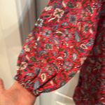 NEW Boden V Neck Flippy Floral Linen Dress Radish Oriental Paradise 14R Red Size 14 Photo 6