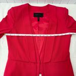 BCBGMAXAZRIA Bright Red Suit Jacket Sexy Tapered Crop Feminine Size S Photo 7
