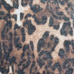 Dear Scarlett Oversized Leopard Print Women's Top Tan Size L Photo 4