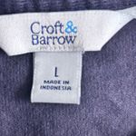 Croft & Barrow Corduroy Dress Navy Blue Large Photo 5