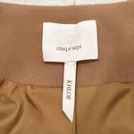 Cinq à Sept Cinq a Sept Khloe Hooded Blazer Womens 2 Tan Camel Jacket Knit Sleeve Hoodie Photo 2