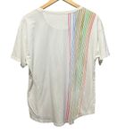 Anthropologie Rainbow Stripes Graphic Tee Size Large Photo 6