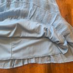 Naïf  Dress Medium Blue Ruffle neck Crochet details Lined Bohemian flutter sleeve Photo 2