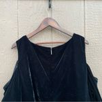 Ralph Lauren LRL Lauren  Womens Shirt Blouse Black Velvet Cold Shoulder Plus 3X Photo 4