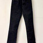 ANINE BING Roxanne Mid-Rise Split Hem Denim Flare Jeans Black Women's Size 25 Photo 2