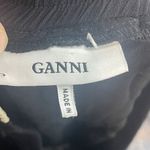 Ganni Georgette Pants Women 34 Black Floral Chiffon Tie Waist Pull On Sheer Boho Photo 5