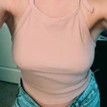 Active USA Pink Ribbed Halter Top Photo 3