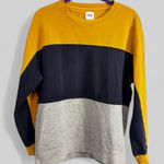 ZARA retro colorblock pullover sweatshirt size XXL cotton cabin core preppy Photo 0