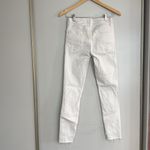 frame denim FRAME White Le Skinny De Jeanne - Frayed Hem Skinny Jean Photo 8