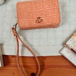 Tommy Bahama  Peach Leather Wristlet Wallet Photo 0