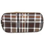 Kate Hill  Brown Plaid Crossbody Shoulder Convertible Adjustable Handbag Purse Photo 6