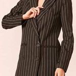 Forever 21 Black stripped Blazer NWOT Photo 0