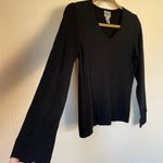 Chico's Chico’s Silk Blend Knit Sweater black v-neck classic minimalist women’s size 0 Photo 3