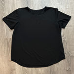 Lululemon High Neck Run and Train Tee Classic Short Sleeve Black Short Top Photo 0