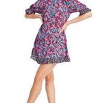 Rixo X Target Floral Puff Sleeve Mini Dress Red Size 4 Photo 0