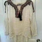 Soft Surroundings  Embroidered Boho Blouse‎ size S EUC Photo 0