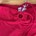 Princess Polly NWT  Red Flare Pants High Rise Cut Out S 4 Photo 3