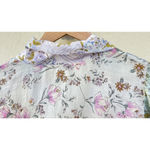 Free People  Small Lucky Penny Wrap Top in Dahlia Combo Multicolor Floral Print Photo 9