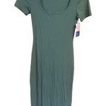 Haley & June Bodycon MIDI Dress Olive Green Sz M NWT Size M Photo 0