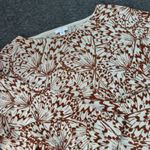 J.Jill  Women’s Ivory/Brown Butterfly Long Sleeve Knit Shirt Small Photo 0