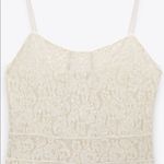 ZARA NWT LACE MIDI DRESS BLOGGERS FAV IVORY SMALL Photo 4