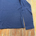 L.L.Bean  Navy Long Sleeve Turtleneck Tee Medium Women’s Basic Soft Photo 4