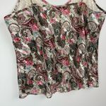 Victoria's Secret Vtg Victoria’s Secret Paisley Sheer Tank Sz Large Lace Trim Sexy Sleep Photo 12