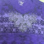 Just My Size  Purple Patterned Short Sleeve Tee Photo 2