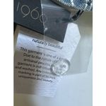 House of Harlow  1960 Blue Floral Embroidered Denim Crop Top Large Square Neck Photo 7