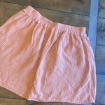 Amadi‎ anthropologie boho peach gauze button front skirt size L Size L Photo 4