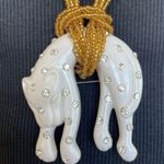 Vintage Plastic Jaguar necklace and earrings Photo 6