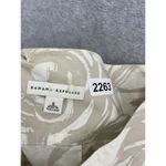 Banana Republic  Women's A Line Pleated Skirt White Beige Size 6 100% Cotton Photo 7