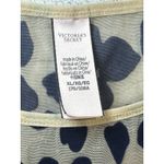 Victoria's Secret NWOT  Thong Bodysuit High Neck BLACK PINK HEART Velour Size XL Photo 2