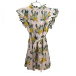 Victoria Dunn LEMON VICTORIA DUNN MINI TIE DRESS NWT M White Size M Photo 2